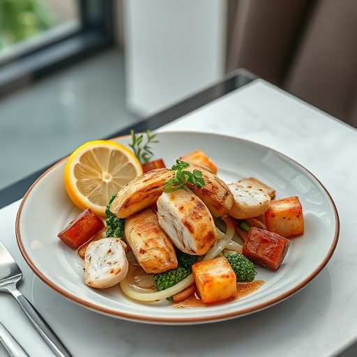 Lemon Garlic Grilled Chicken Salad